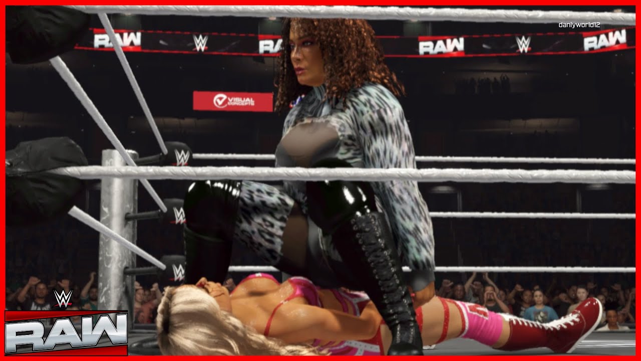 WWE 2K25 RAW ELIMINATION CHAMBER QUALIFYING MATCH NIA JAX VS MAXXINE DUPRI