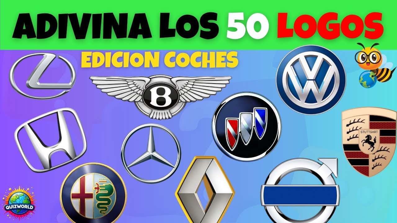 Adivina 50 Logos de Coches🚗🤔🏁  /  Quiz de Autom&oacute;viles /  &iexcl;Desaf&iacute;o Extremo!