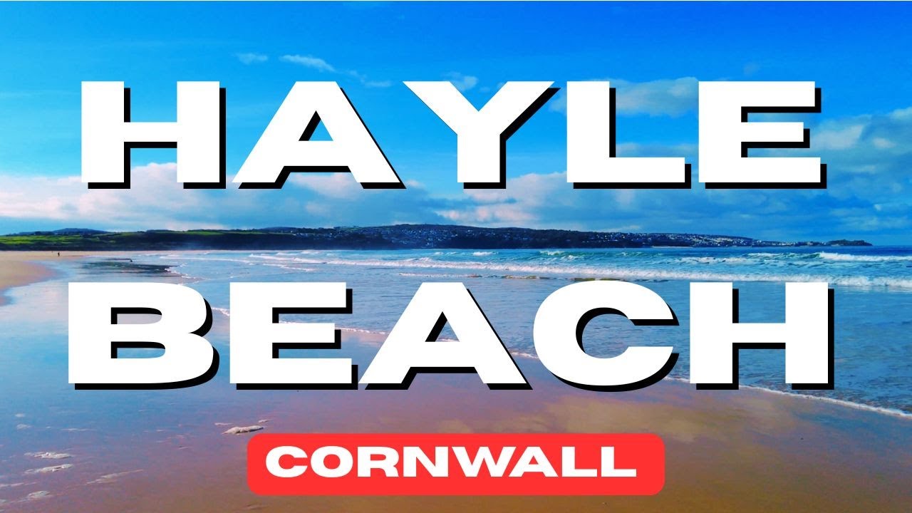 HAYLE BEACH Cornwall 4K Walking Tour l Peaceful Coastal ASMR | Relaxing Ocean Waves Virtual Walk