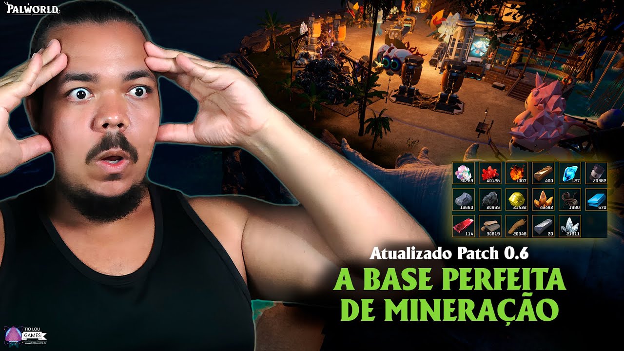BASE PERFEITA DE MINERAÇÃO - Atualizado patch 0.6 (Tides of Terraria) de Palworld