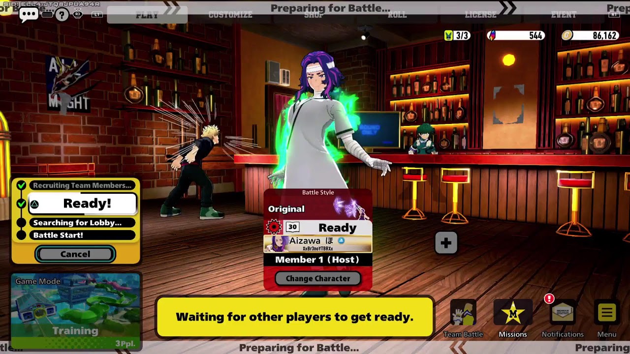 My hero ultra rumble salinha e rank