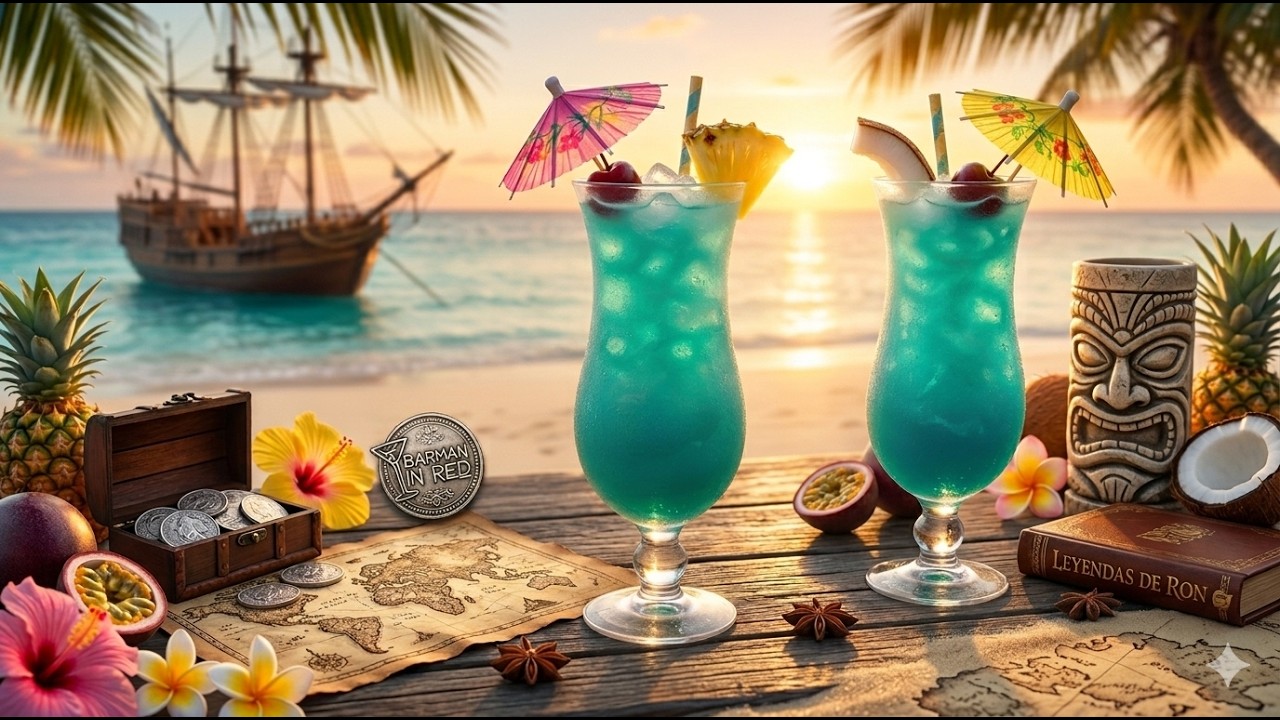 2 RECETAS DEL CÓCTEL BLUE HAWAIIAN 🌊🌊
