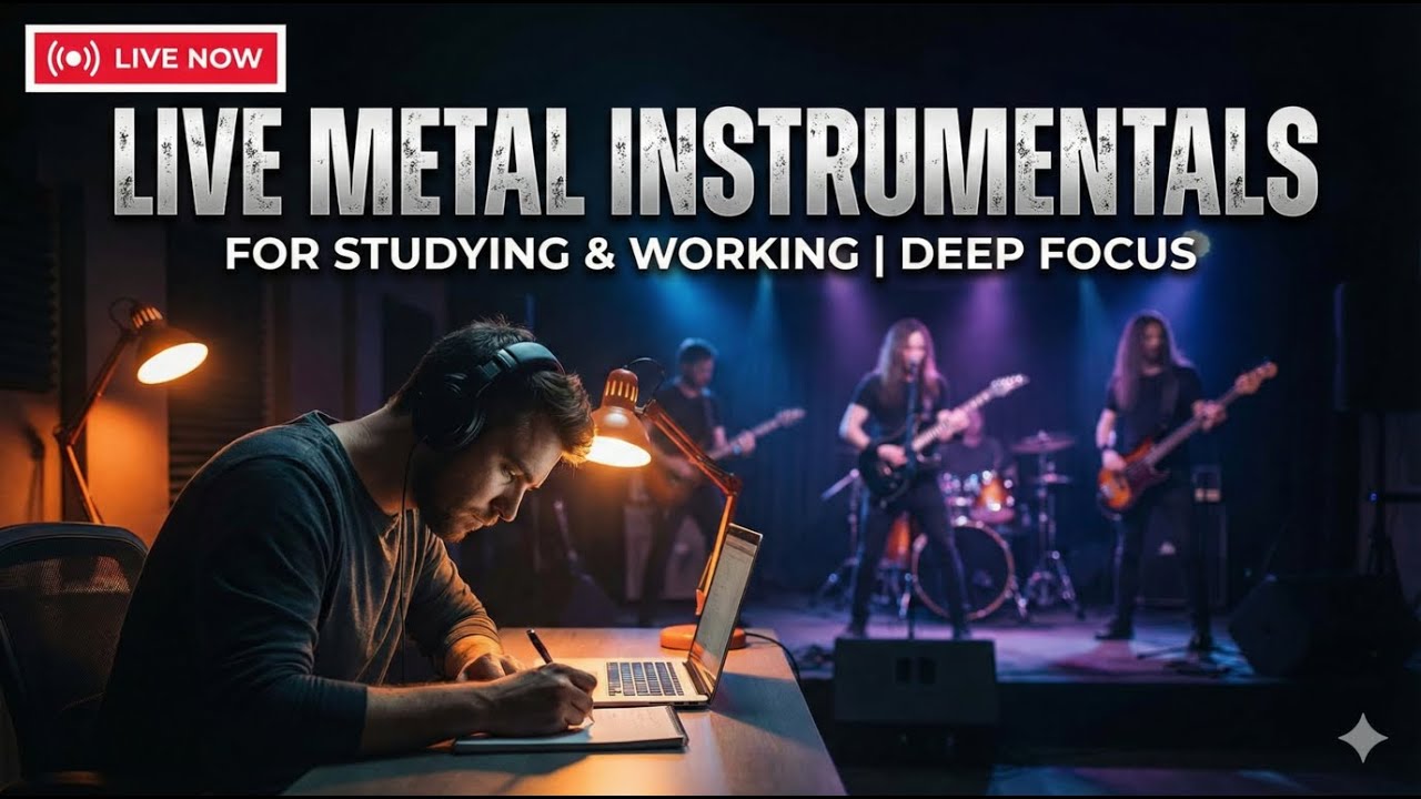 Live Metal Instrumentals for Studying & Working | Deep Focus
