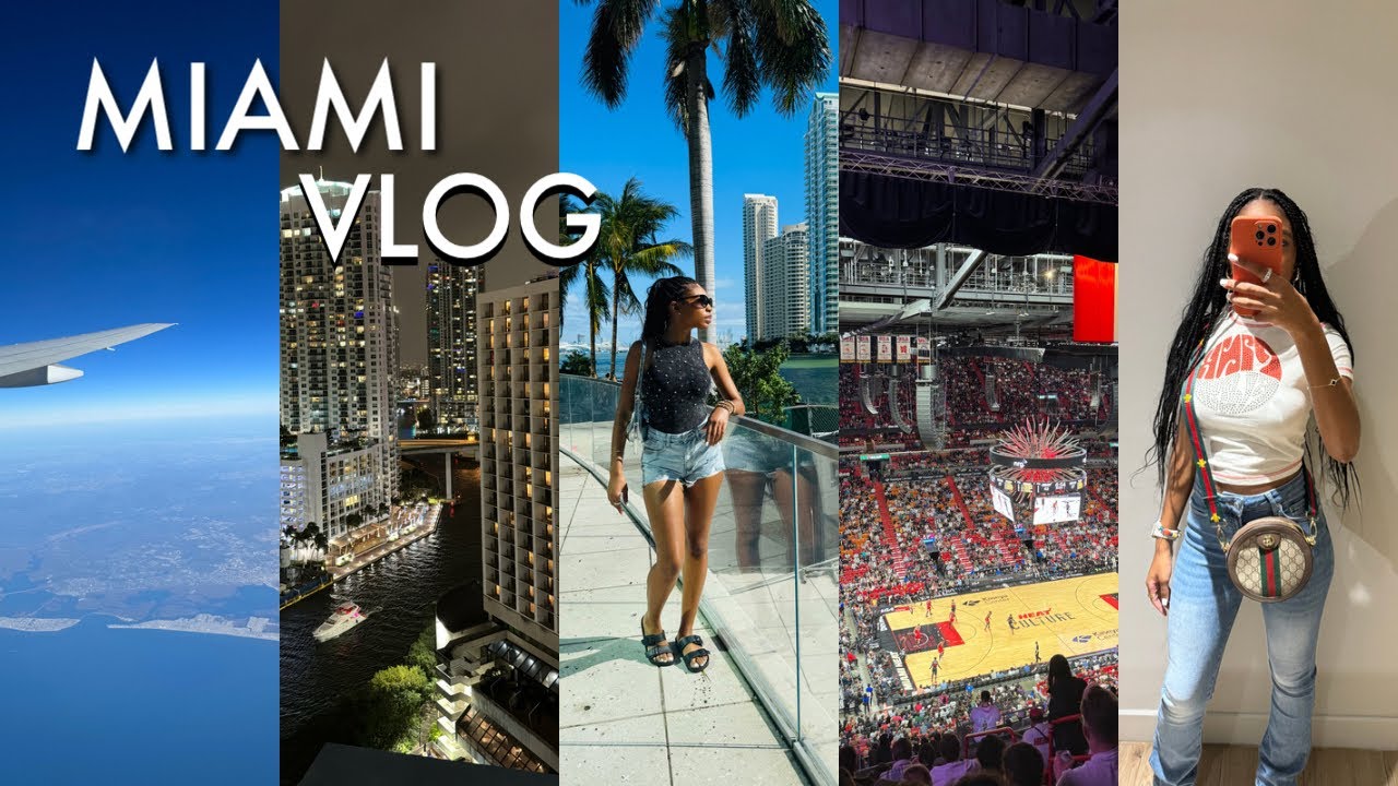 MIAMI TRAVEL VLOG| Heats Game + Good Eats + MORE