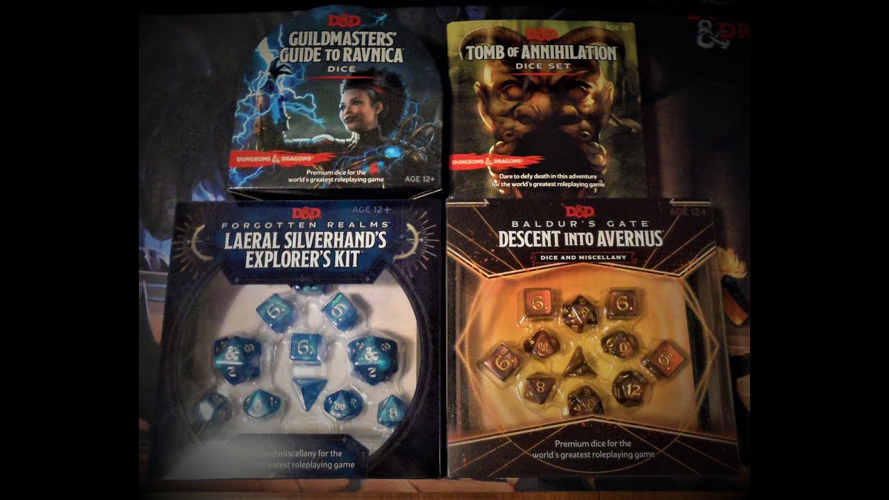 Evolution of Official D&D Dice by Wizards of the Coast