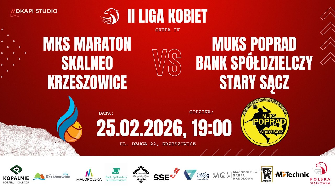 MKS Maraton Skalneo Krzeszowice 🆚MUKS Poprad Bank Spółdzielczy Stary Sącz