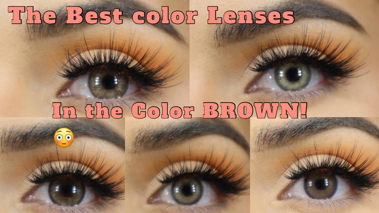 Top 6 Color Lenses in the Color Brown! |JUST4KIRA *realistic Lenses!