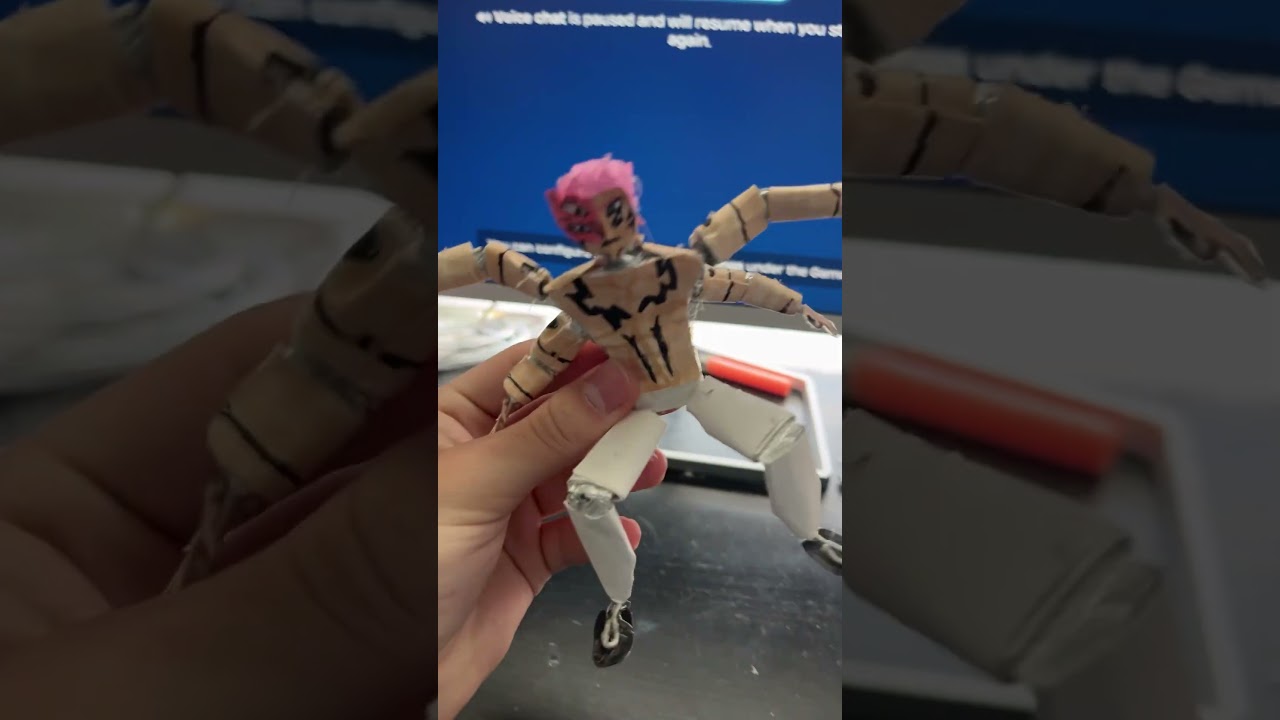 Papierowa figurka pozuje! #jjk #sukuna #yujiiitadori #yuji #jujutsukaisen #anime #papercraft #ryomensukuna