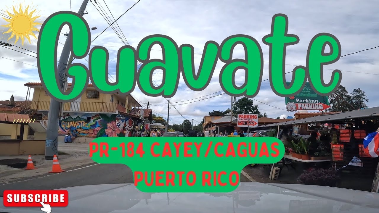 Guavate, PUERTO RICO in 4K! Drive through PR 184 Cayey & Caguas 2023
