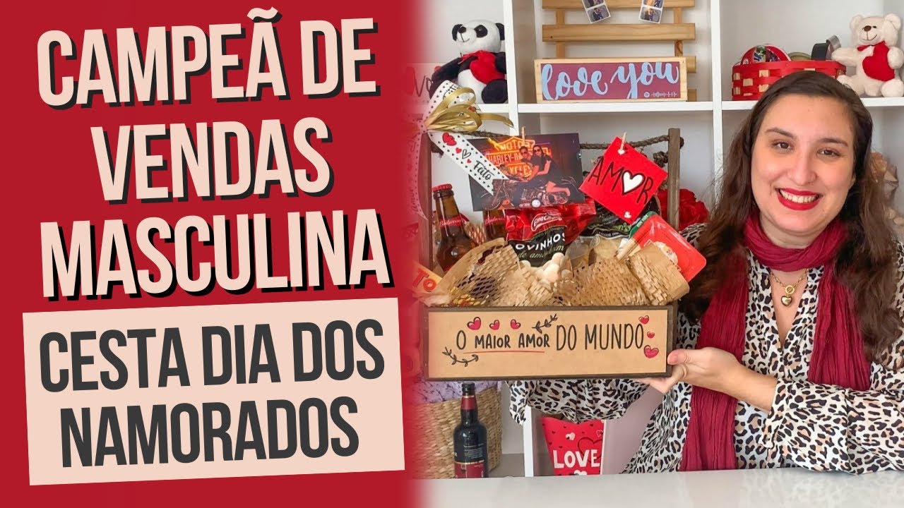 Cesta Campeã de Vendas Masculina para o Dia dos Namorados
