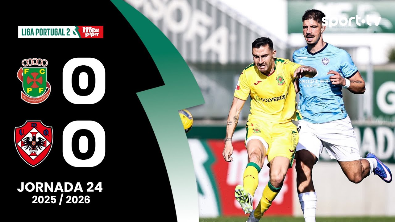 Resumo: P. Ferreira 0-0 Oliveirense - Liga Portugal Meu Super | sport tv