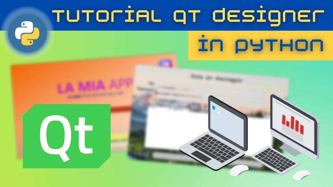 Come creare APP con GRAFICA PROFESSIONALE con QT DESIGNER in Python (Tutorial per principianti ITA)