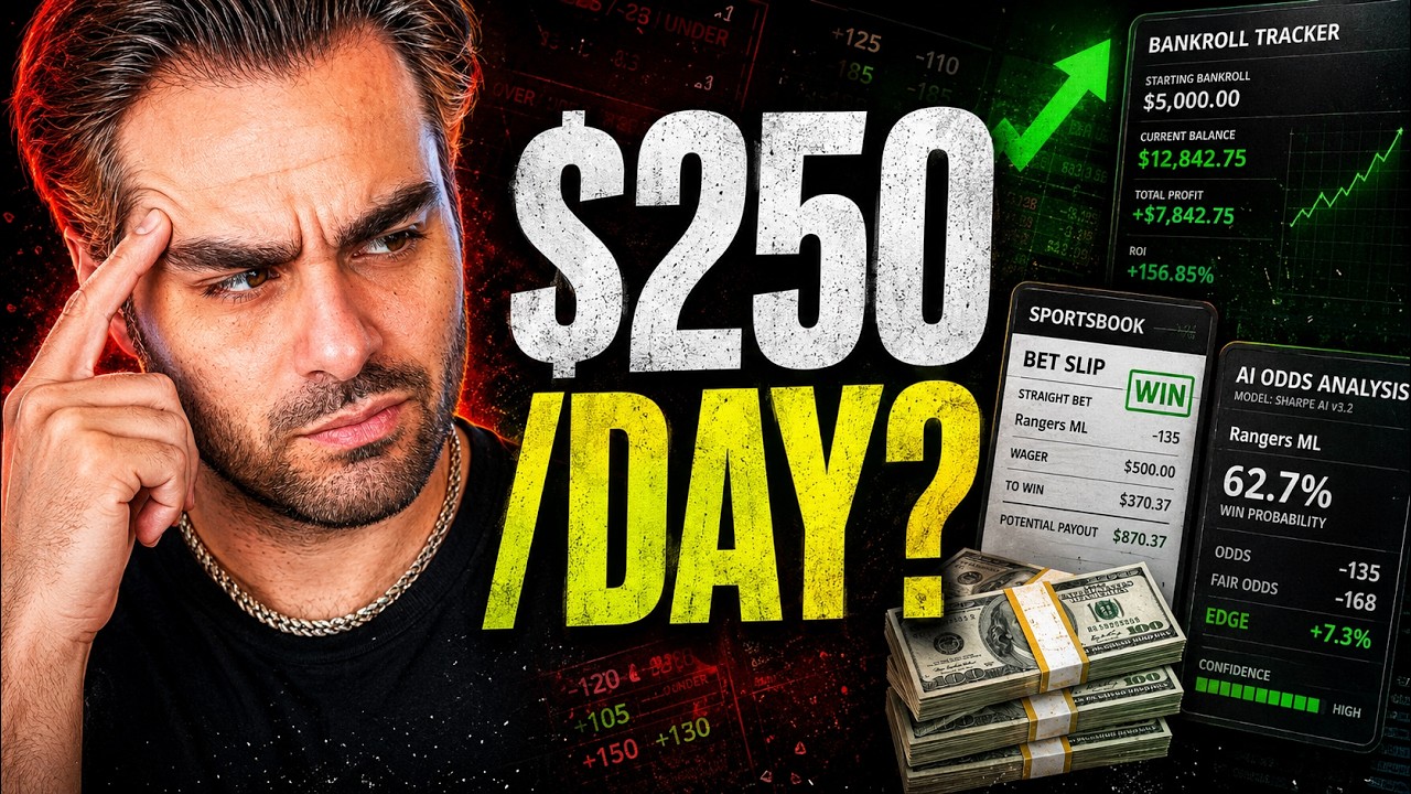 The Only Strategy I'd Use If I Had To Make $250/Day Sports Betting