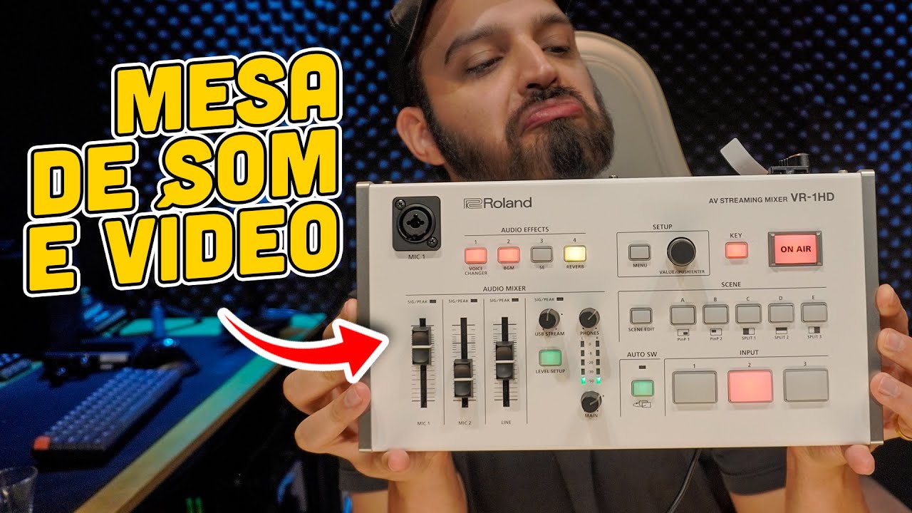 UMA MESA DE CORTE COM ÁUDIO IMPECÁVEL - ROLAND VR-1HD