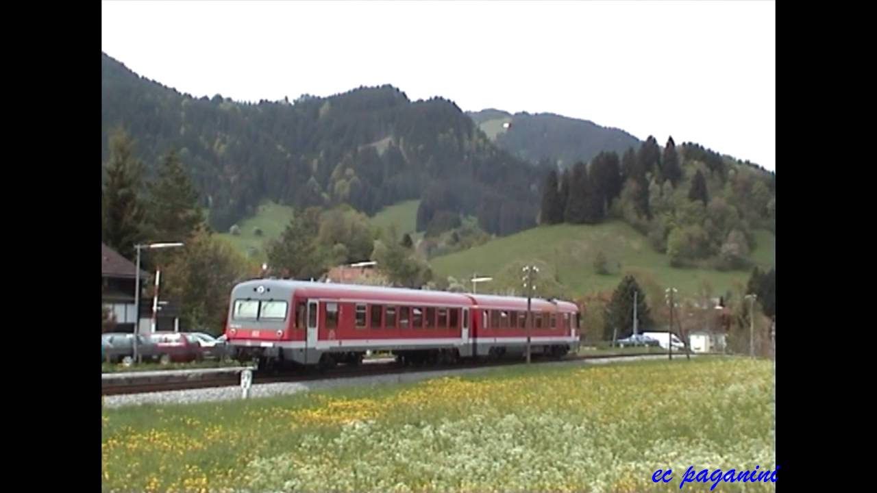 Eisenbahn in Lindau/ Bodensee und Allgäu vor 10 Jahren: bunter Verkehr von 628.1 bis 234-IC