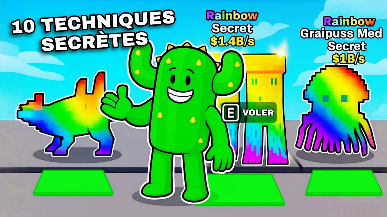 10 TECHNIQUES SECR&Egrave;TES POUR VOLER LES BRAINROT LES PLUS RARES ! STEAL A BRAINROT - ROBLOX