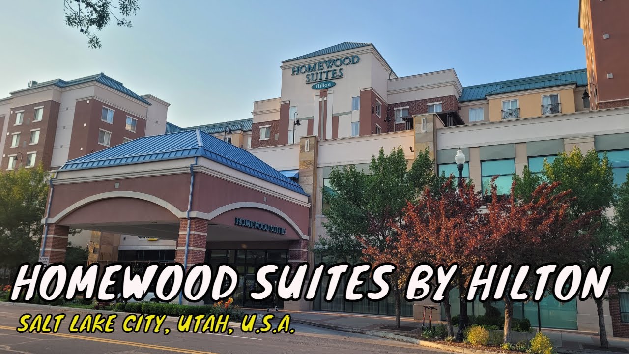 Homewood Suites by Hilton Room Tour & Review - Salt Lake City UT USA | Hotel Accommodations