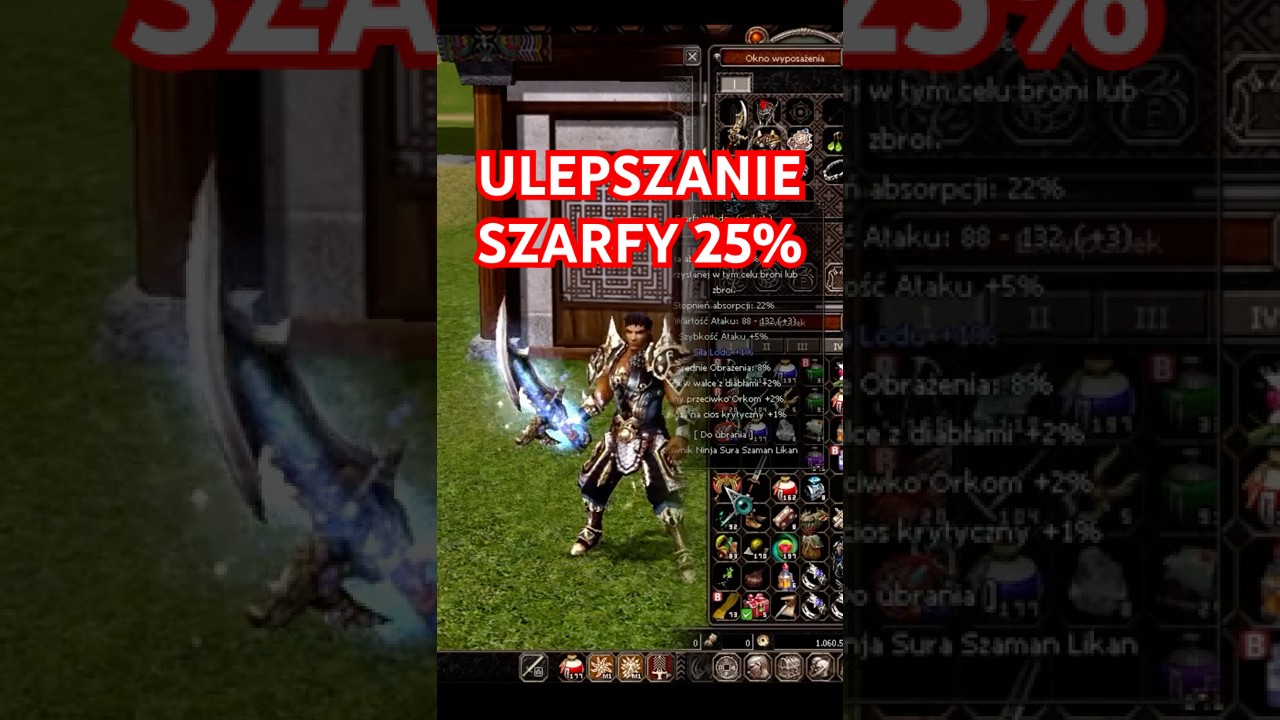 Metin2 Polska - ULEPSZANIE SZARFY - Czy Weszła 25%???  #metin2 #polska #global