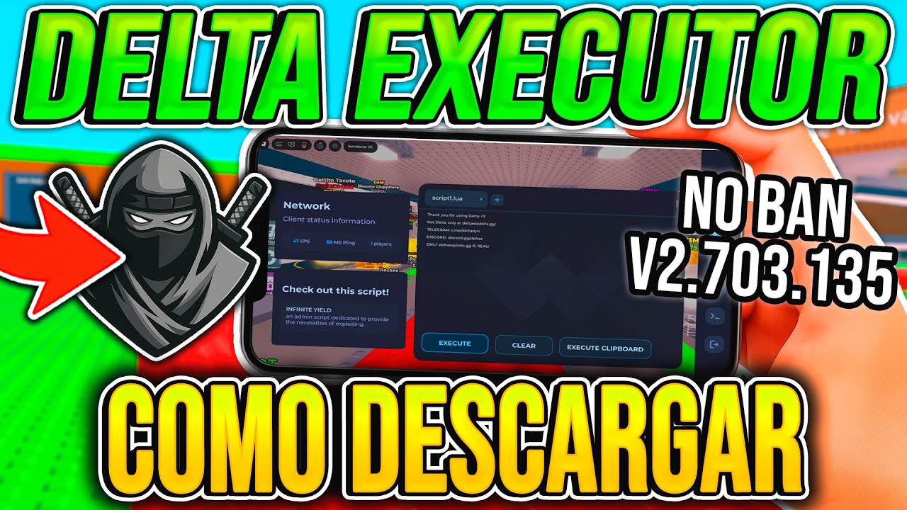 🔥 COMO DESCARGAR DELTA EXPLOIT EN ROBLOX PARA CELULAR 📱 2026 | PARA STEAL A BRAINROT, BLOX FRUITS