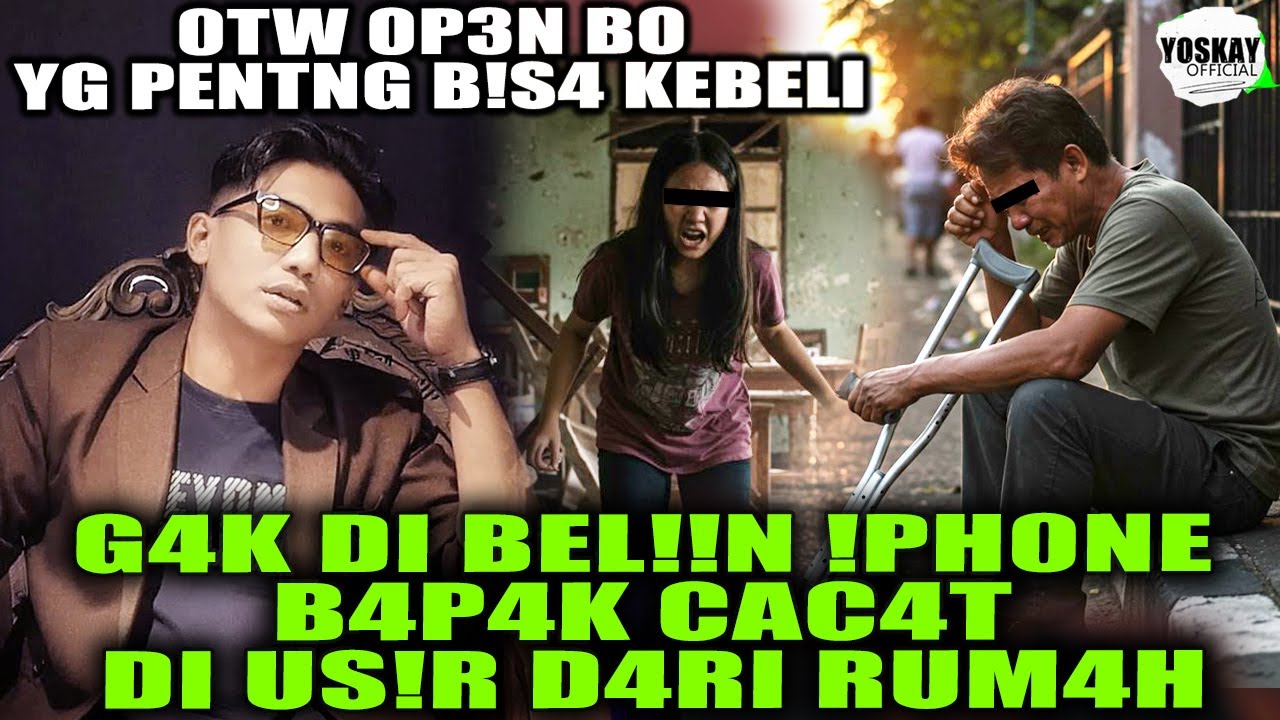 YOSKAY OFFICIAL NEW | RYAN AGUS WIDODO | G4K DI BEL!!N !PH0NE B4P4K CAC4T DI US!R D4RI RUM4H