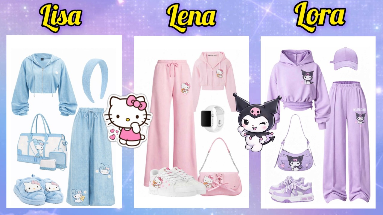Lisa vs Lena vs Lora fashion & lifestyle picks 💖 #fashionquiz #lisaorlena #stylechallenge VS 010