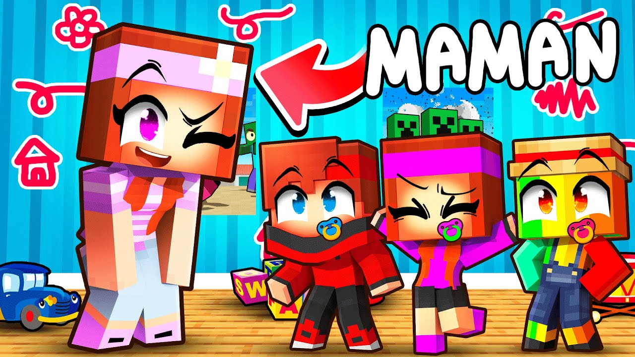 Ma fille devient ma Maman sur Minecraft !