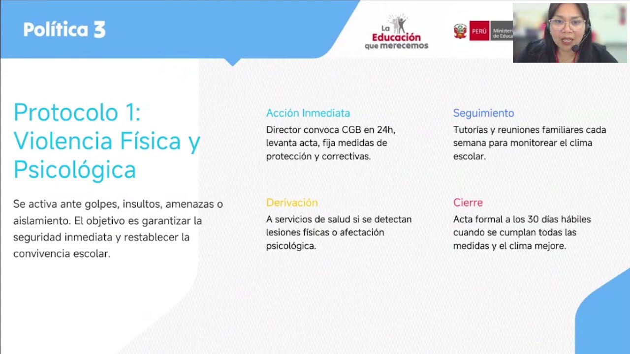 Webinar | Actualizaci&oacute;n de los protocolos para la atenci&oacute;n de casos de violencia escolar