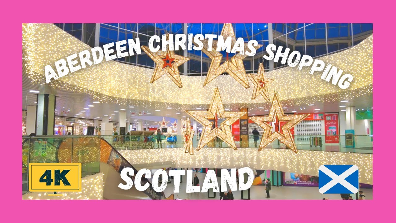 Aberdeen Christmas Shopping | Walking Tour | Scotland | ASMR | 4K