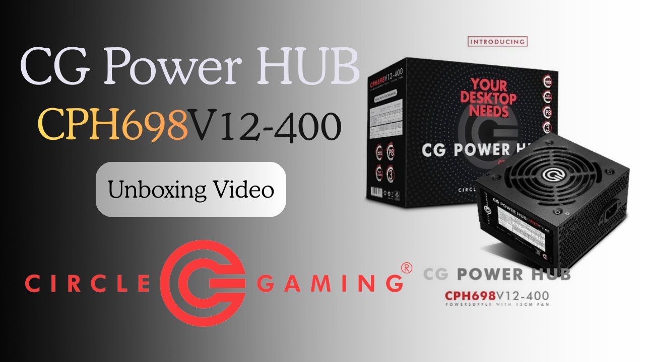 Circle Gaming CG CPH698V12-400 Power Supply | PSU Unboxing | BUGinBOX