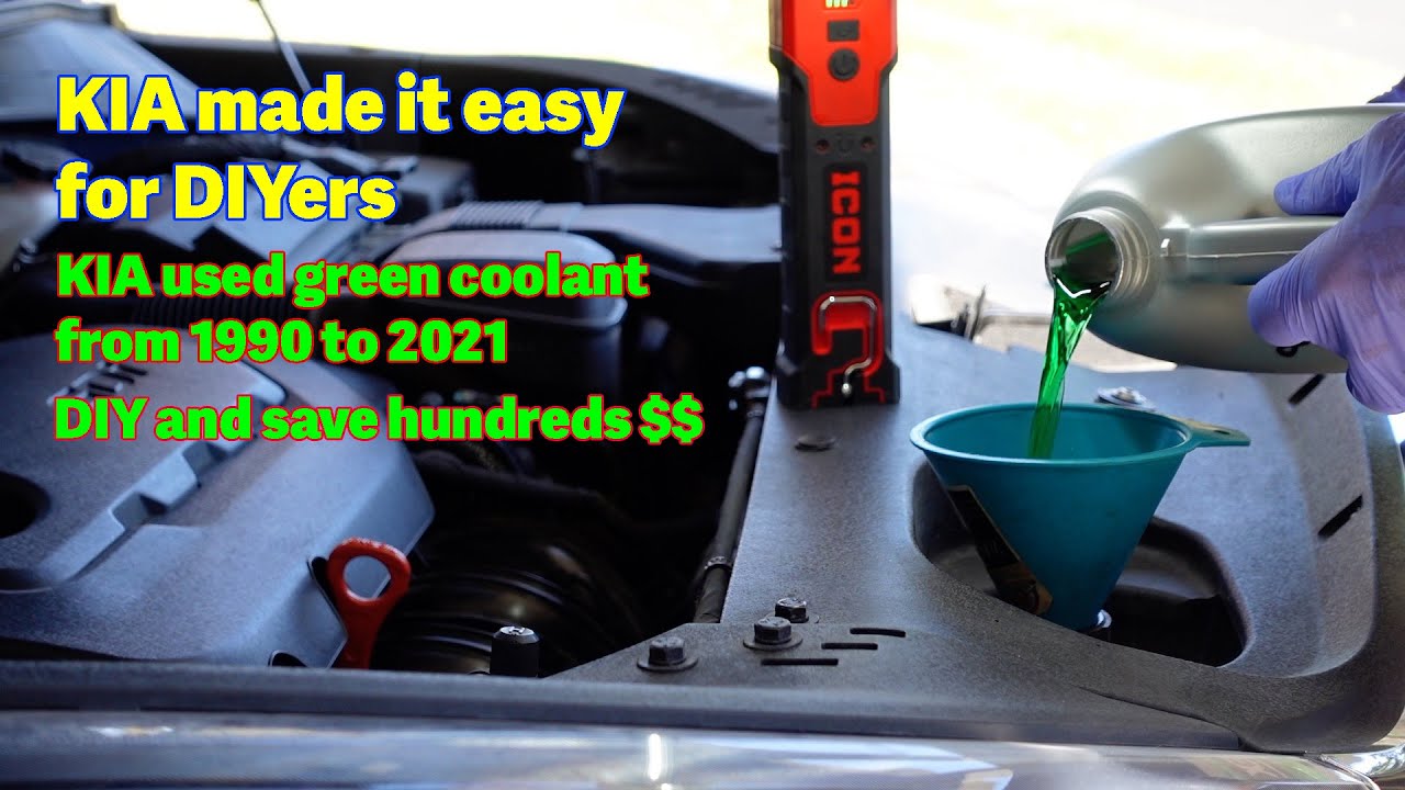 Замена охлаждающей жидкости KIA Sorento (D&R)