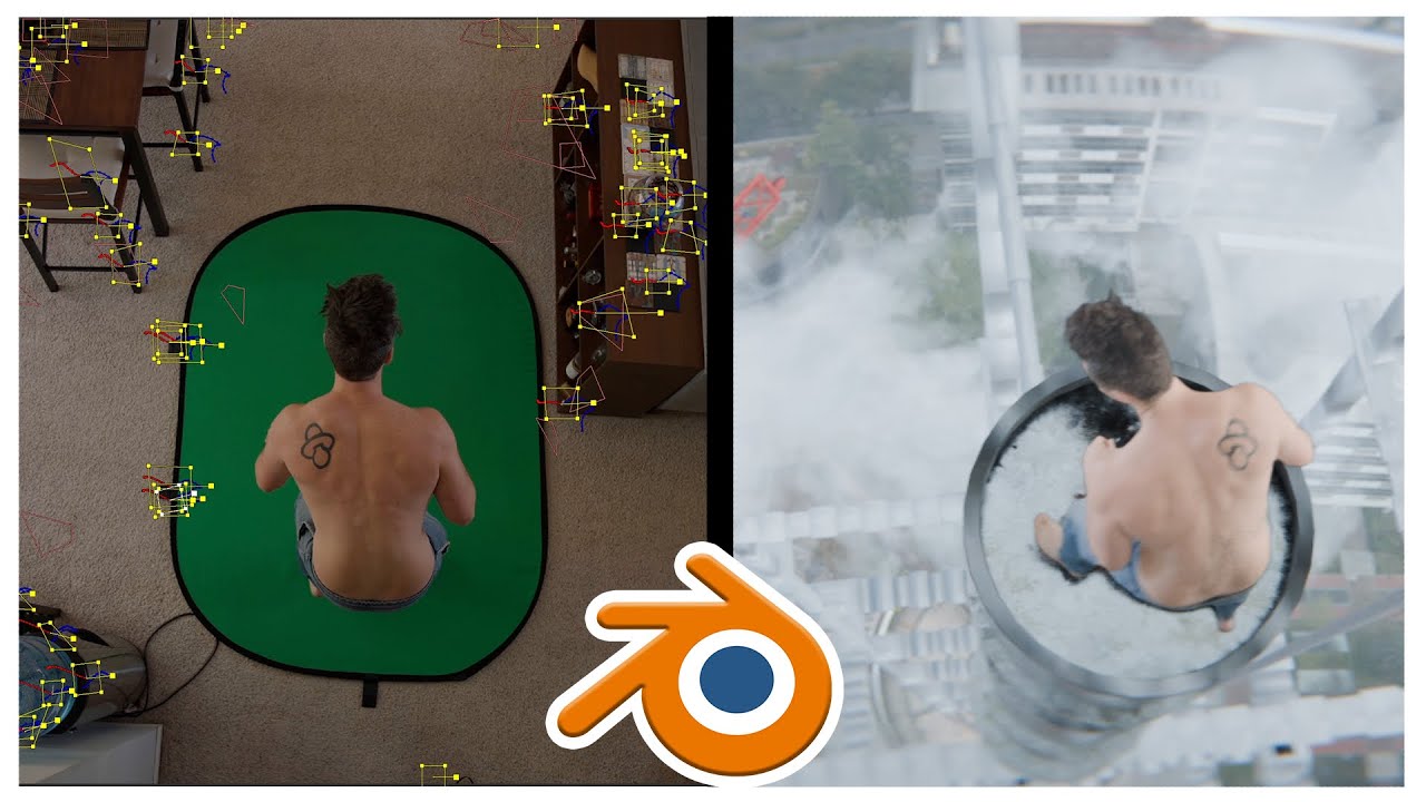GreenScreen Blender/Davinci with Camera Tracking Tutorial