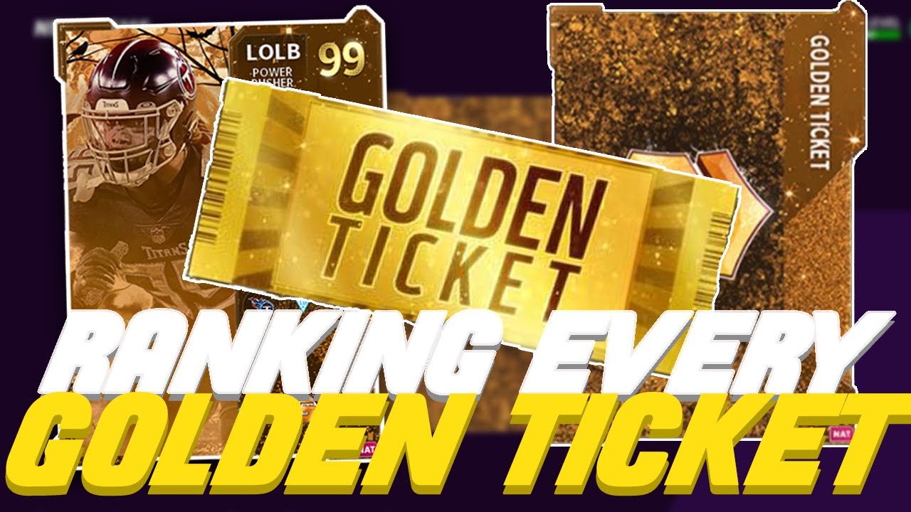 RANKING EVERY GOLDEN TICKET INSIDE MADDEN 21 ULTIMATE TEAM!