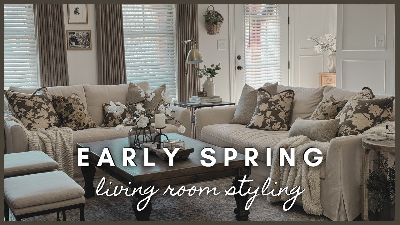 Early Spring | living room styling