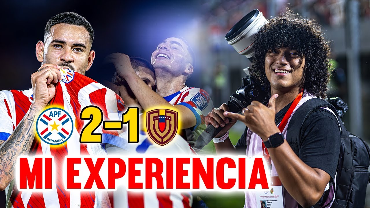 HICE FOTOS EN EL PARTIDO DE PARAGUAY (2) vs (1) VENEZUELA !!!