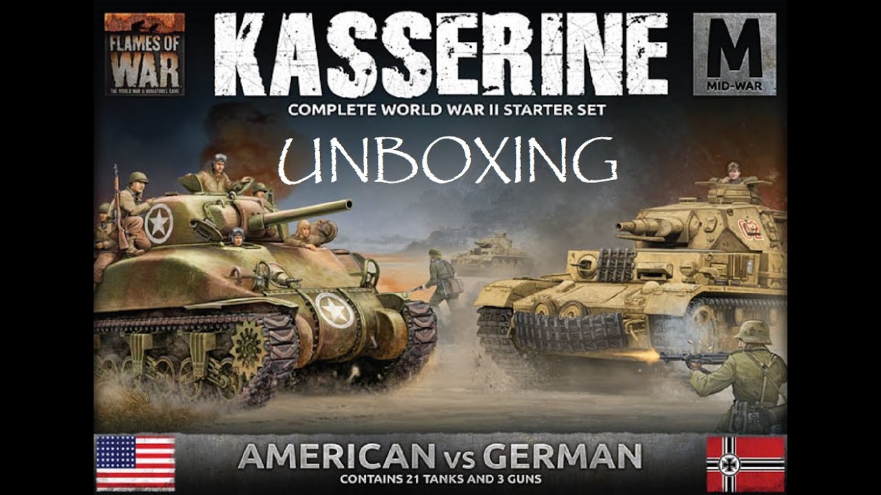 Flames of War: Desert Starter Set - Kasserine (US vs Germany) Unboxing deutsch