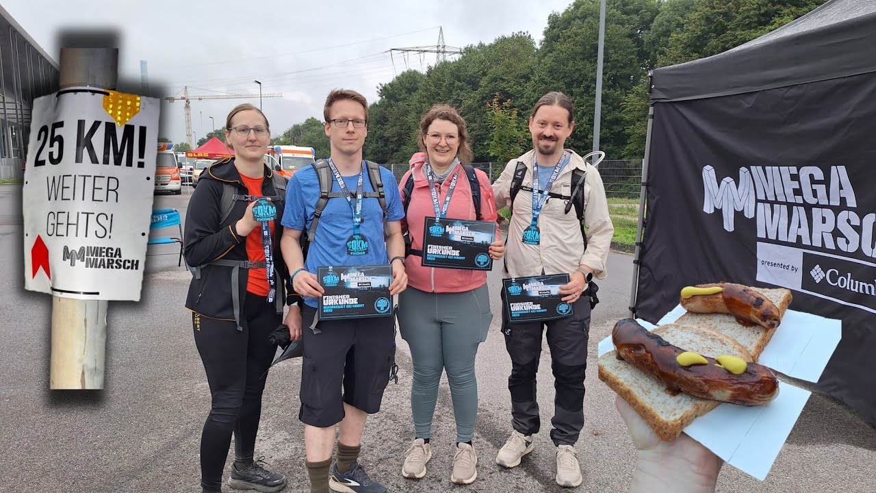 Megamarsch 2025 - 50 km durch das Ruhrgebiet bei Nacht