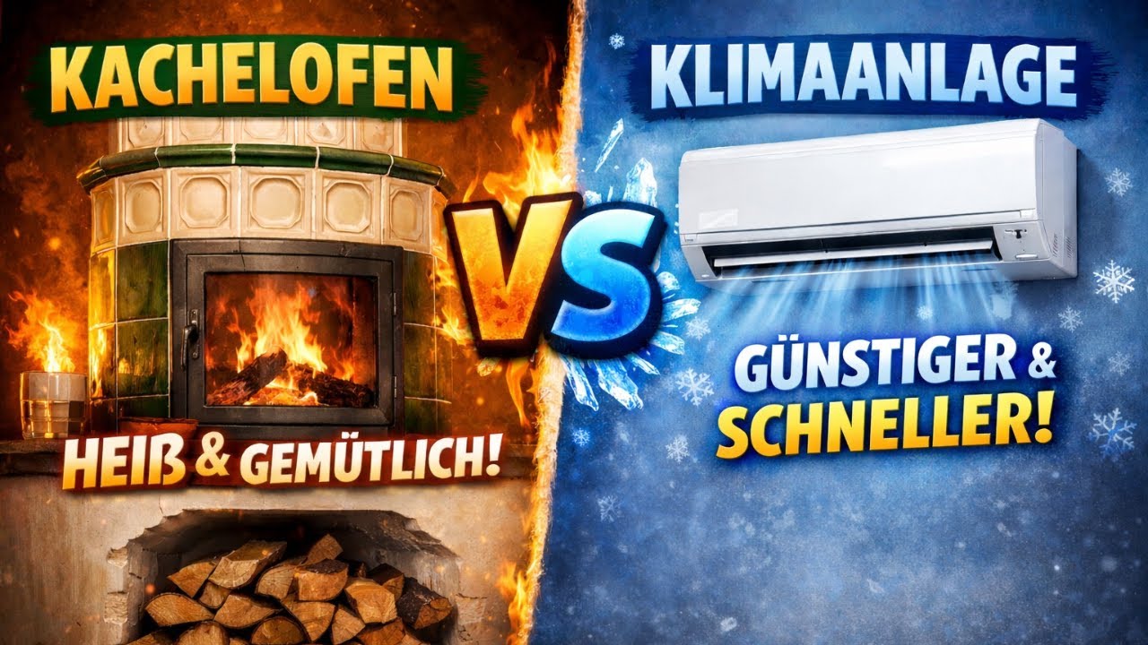 Kachelofen oder Klimaanlage - Was heizt besser?