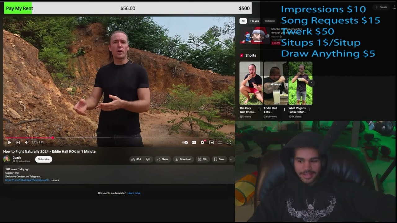 Vegan Gains Reacts To @GoatisReviews 