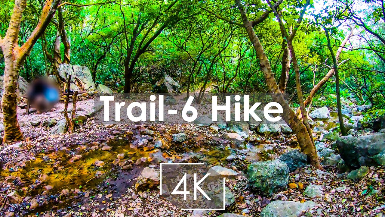 Trail 6 - Hiking in Pakistan's Capital - Nature Sounds (No Music, No Commentary) - GPS Overlay | 4K
