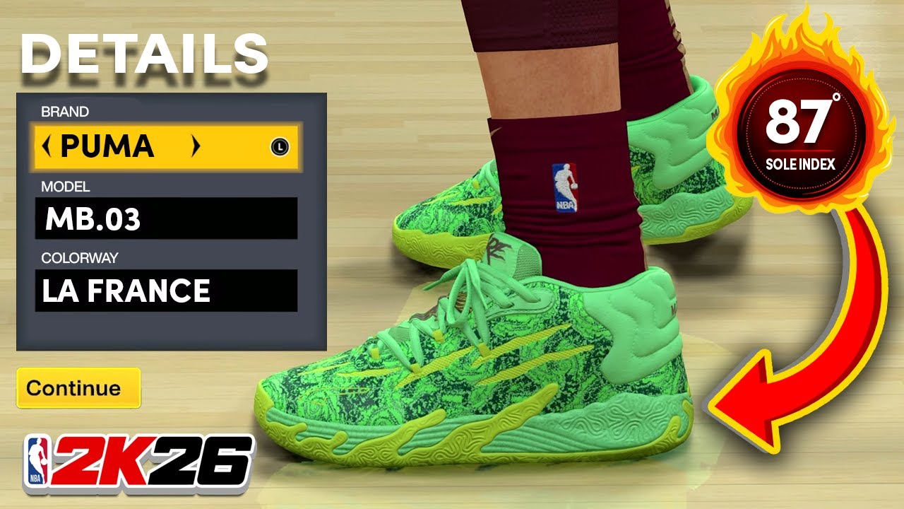 NBA 2K26 Shoe Creator: Puma MB.03 LaFrancé