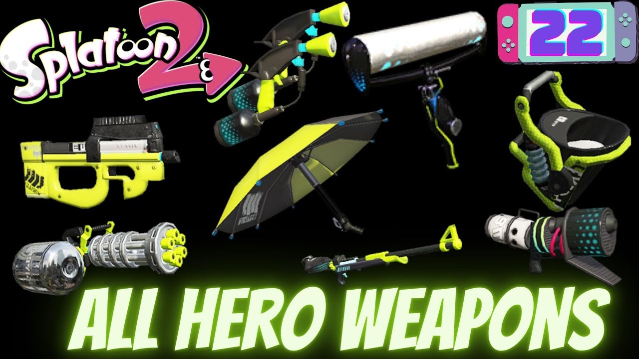 All Hero Replica Weapons unlocked in Splatoon 2 Ranked Battles Part 1