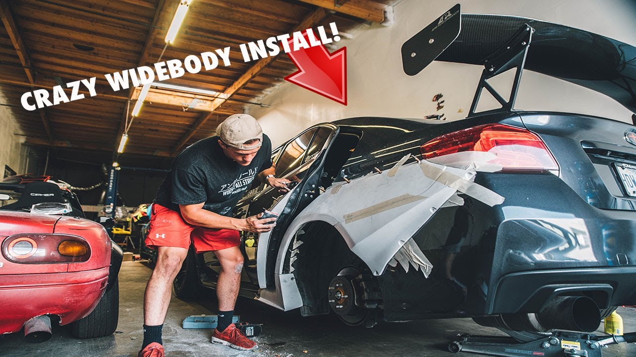 INSTALLING A WIDEBODY ON MY WRX Part 1