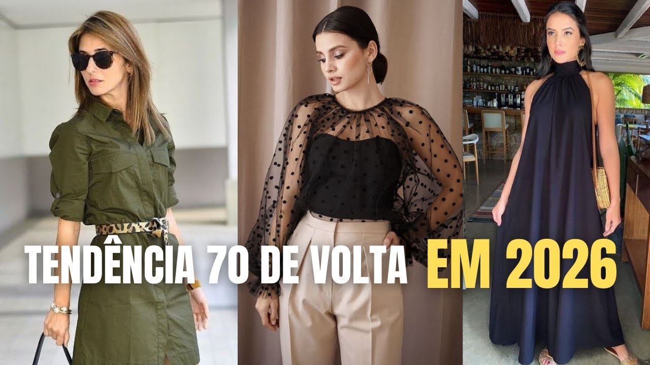 Descubra as tendências dos anos 70 que estão de volta em 2026 !