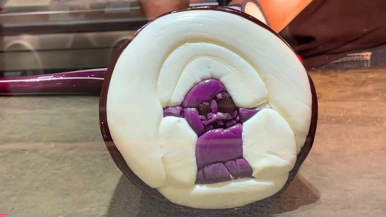 巨大な紫のモンスターの正体は⁉︎手作りキャンディの作り方 Handmade Candy・Japanese Street Food・수제캔디・手工糖果・糖果製作・PAPABUBBLE・パパブブレ