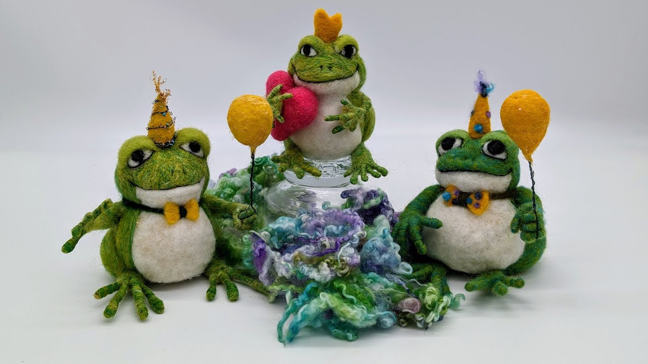 FUN Needle Felt Birthday Party Frog Tutorial