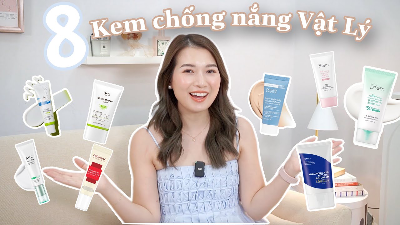 BATTLE ♡ 8 Kem Chống Nắng Vật Lý cho MẸ BẦU & Da Nhạy Cảm ♡ It's Phuong Ly