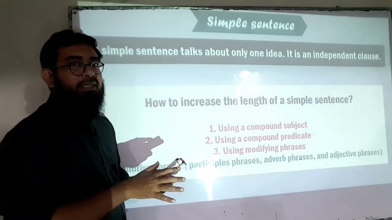 Simple, Compound & Complex Sentences (MDCAT-English-2023)