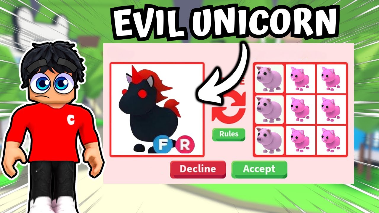 WAS KRIEGE ICH FÜR MEIN EVIL UNICORN!? Spontan Pinkes Cat und Schwein ertradet! | Roblox Deutsch