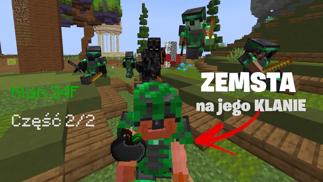 ZEMSTA za poprzednią akcję - Klan 34F (2/2) - kitpvp sharpmc.pl
