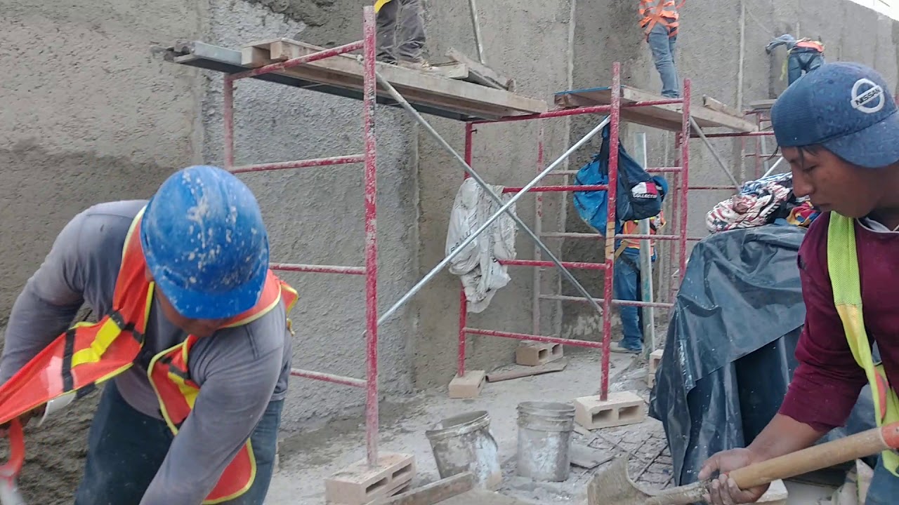 proceso de plomeo en muros de concreto armado!!! GROSS GRIS FEMARC en acci&oacute;n!!!